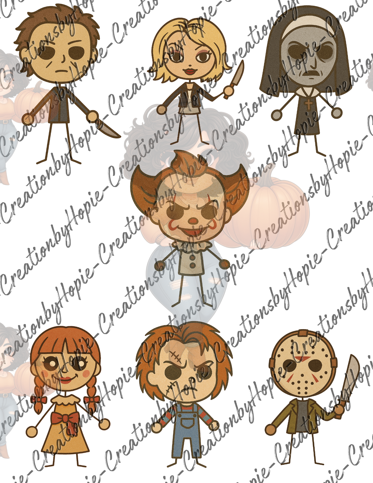 Stick Horror #2 Clip Art