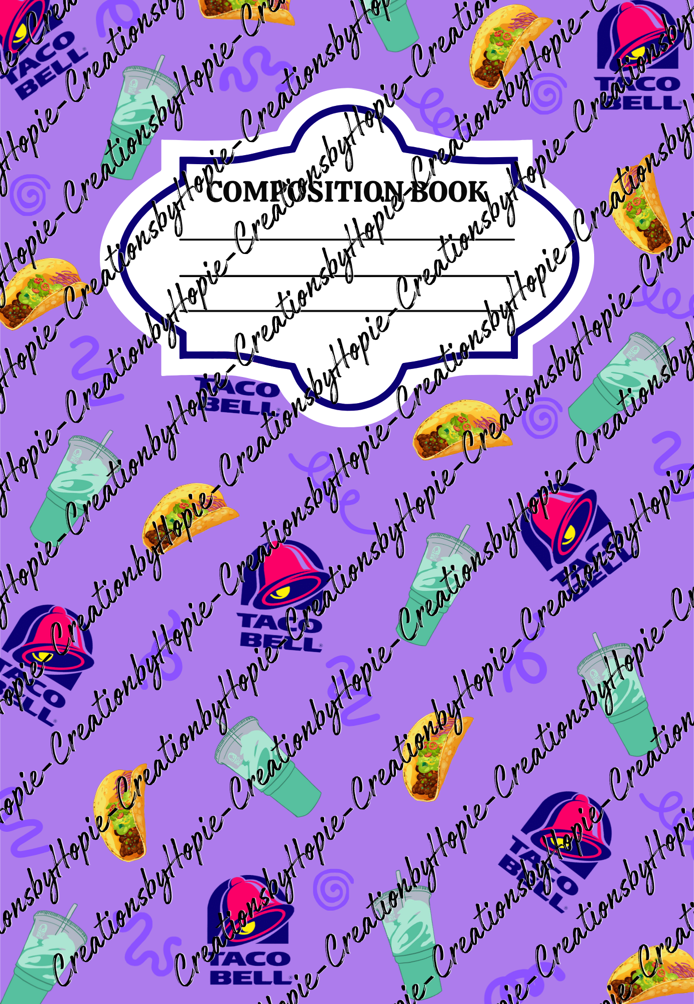 Taco Notebook Cover