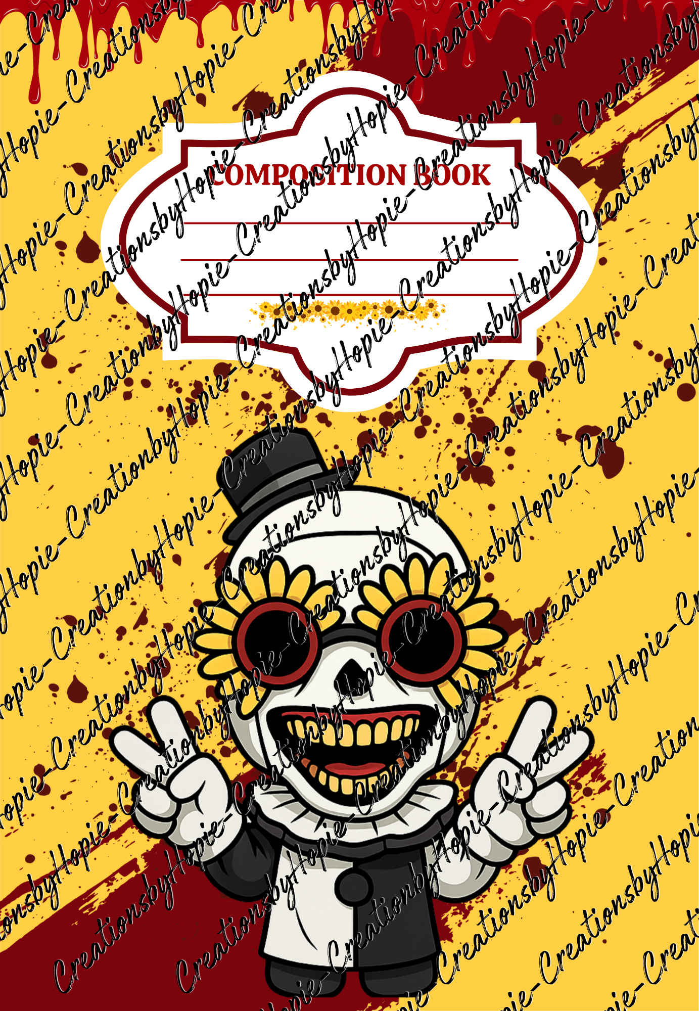 Terrifier Notebook Cover