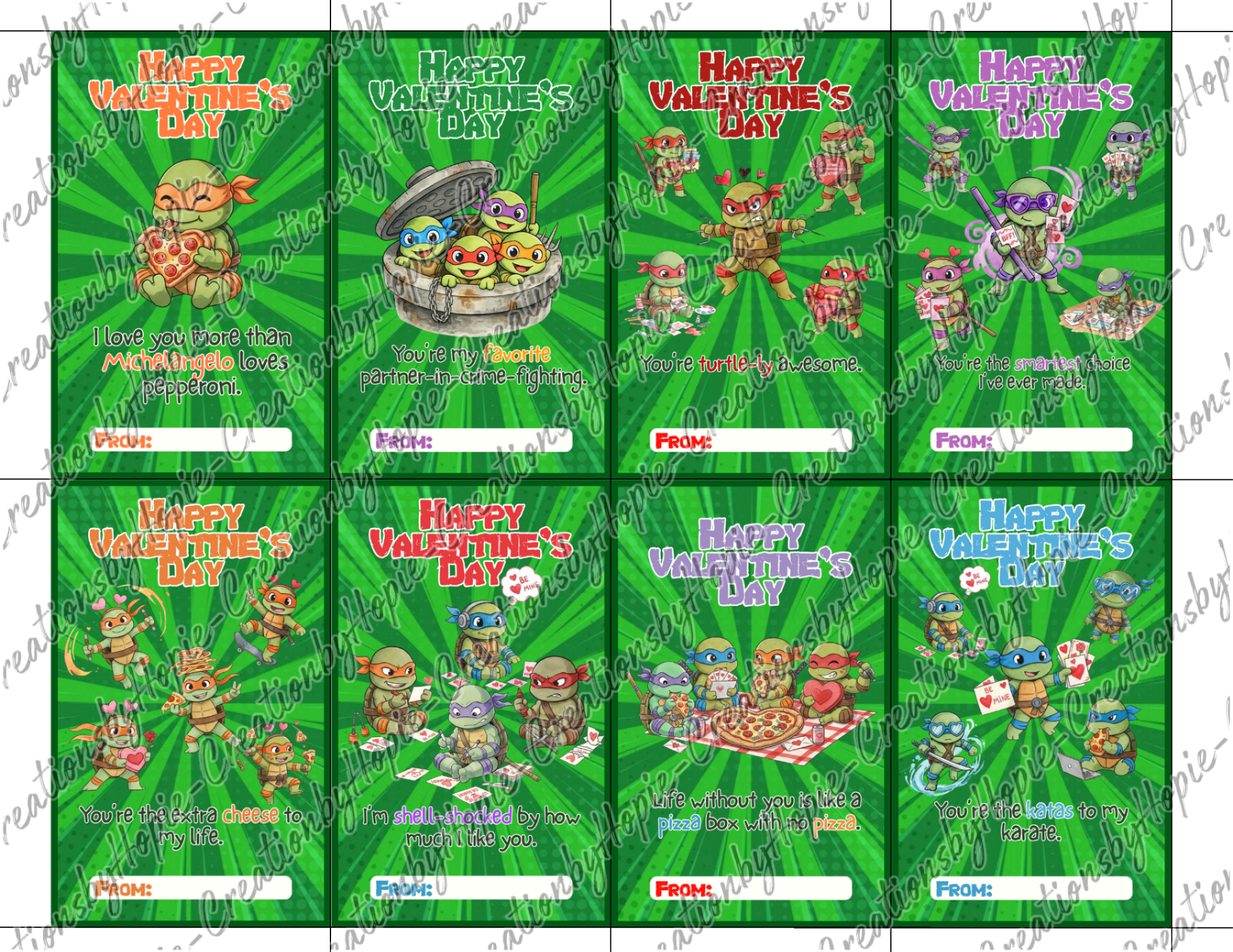 Turtle Valentines Day Cards #1