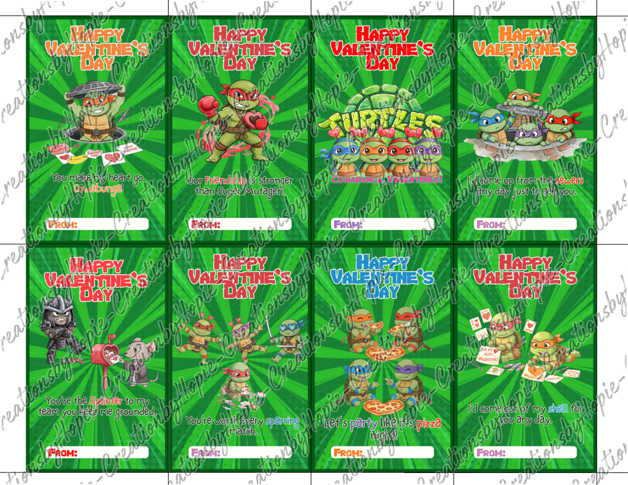 Turtle Valentines Day Cards #1