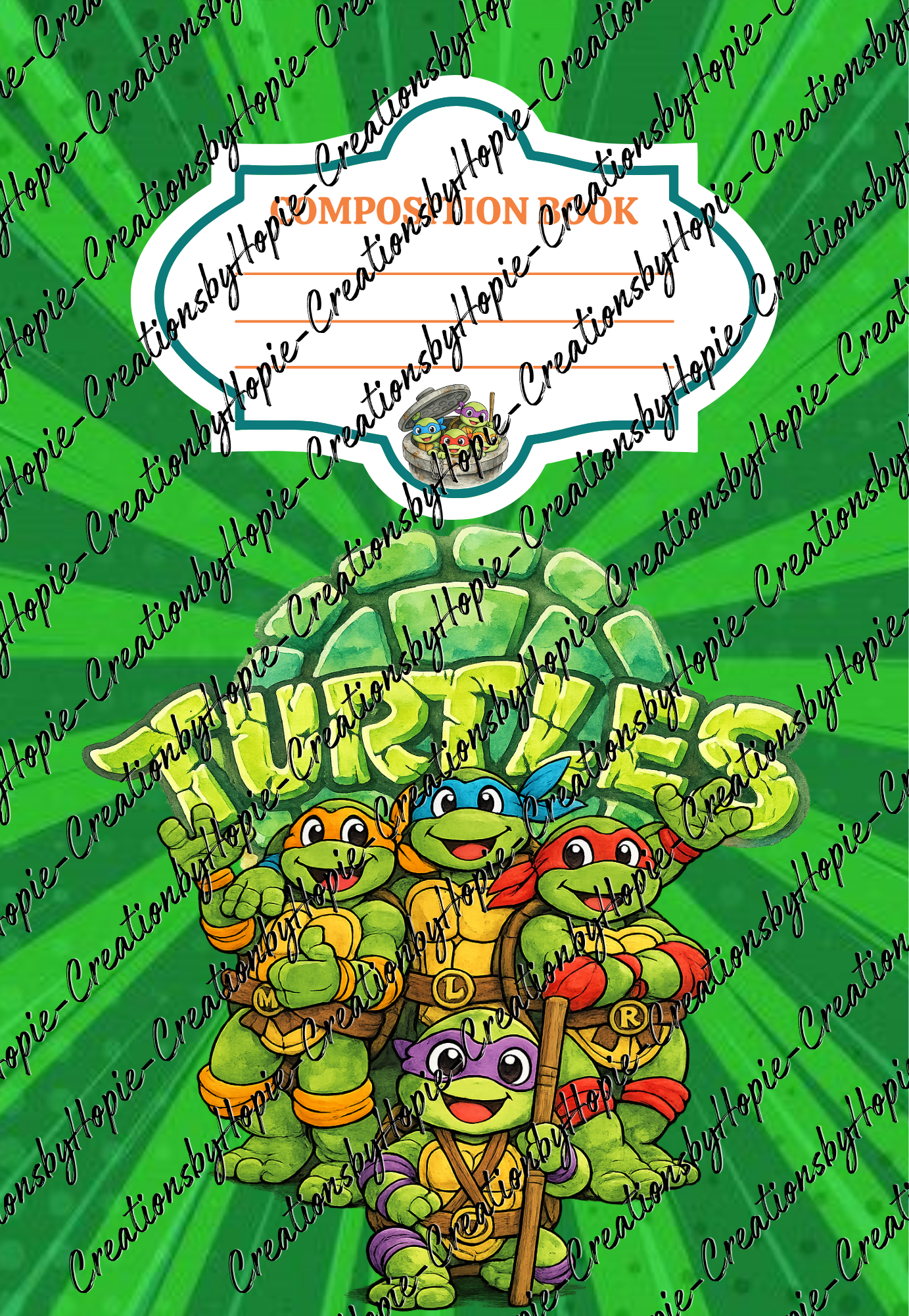 Turtles Notebook Cover