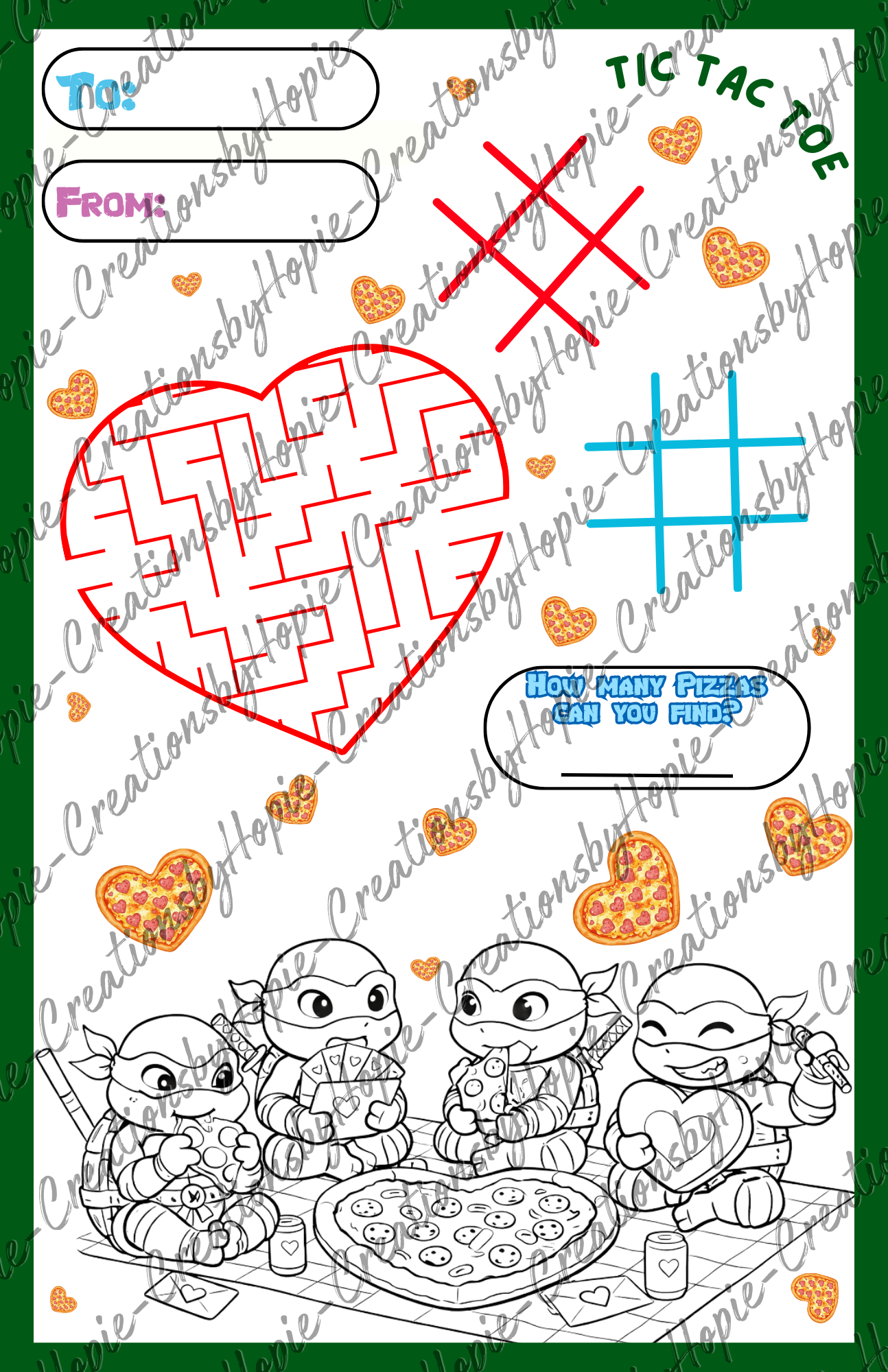 Turtles Mini Activity Cards