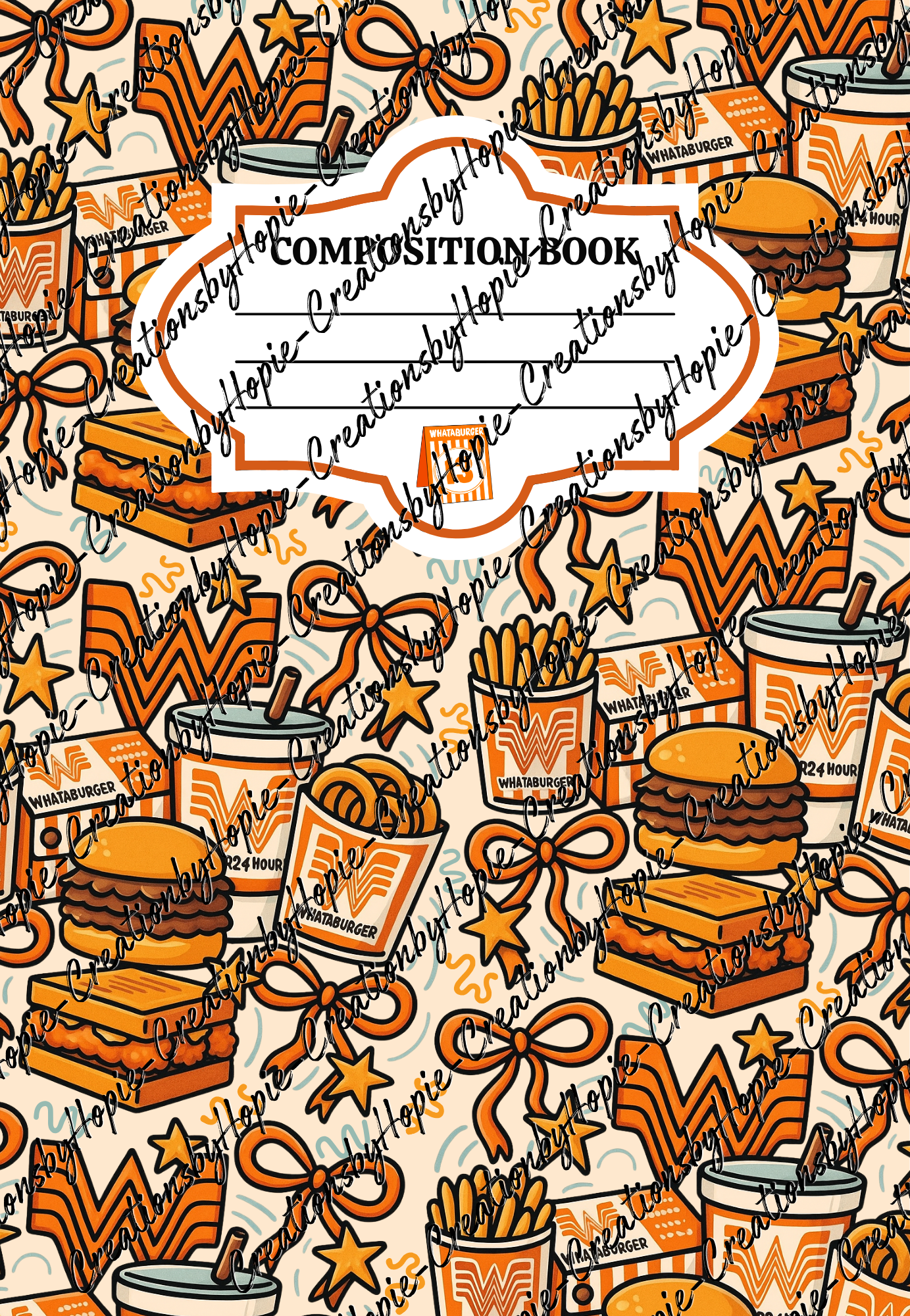 Whataburger Notebook Cover